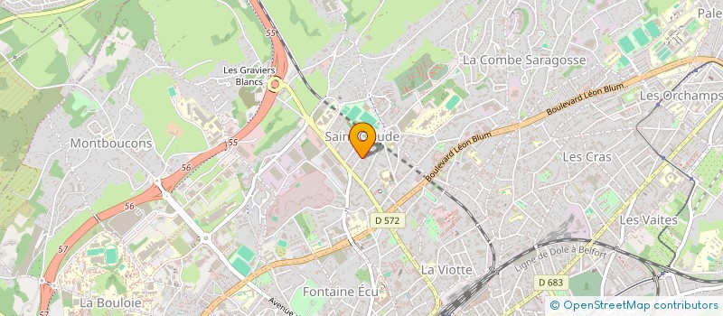 localisation de l'entreprise SOCIETE DISTRIBUTION DU BATIMENT à BESANCON