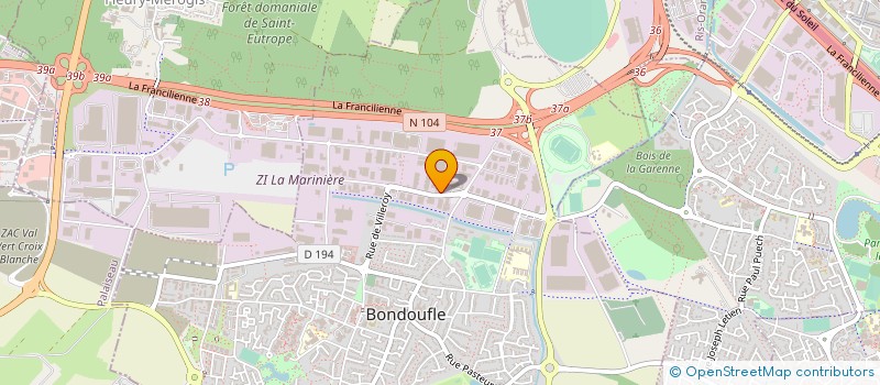 localisation de l'entreprise SOCIETE DISTRIBUTION ET COMMUNICATION à BONDOUFLE