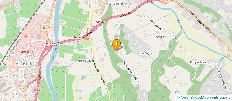 localisation de l'entreprise SOCIETE DISTRIBUTION PRODUIT ALIMENTAIRE  MONTAUBAN