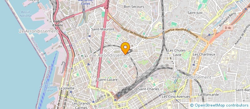 localisation de l'entreprise SOCIETE DISTRIBUTION PRODUITS CHIMIQUES à MARSEILLE
