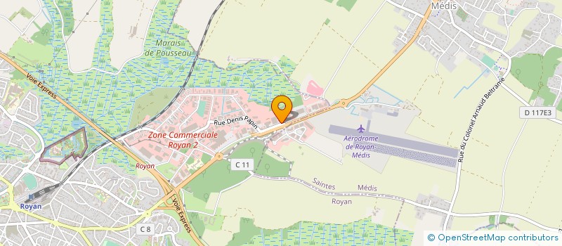 localisation de l'entreprise SOCIETE DISTRIBUTION ROYANNAISE SA à ROYAN