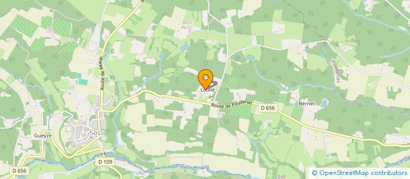 localisation de l'entreprise SOCIETE DOJU  SOS