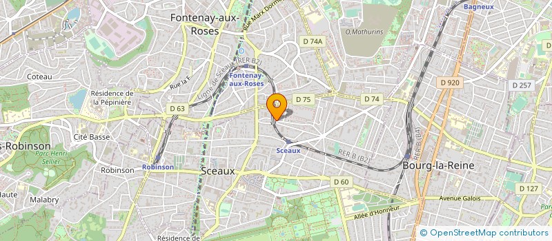 localisation de l'entreprise SOCIETE DOMI RENOV  SCEAUX