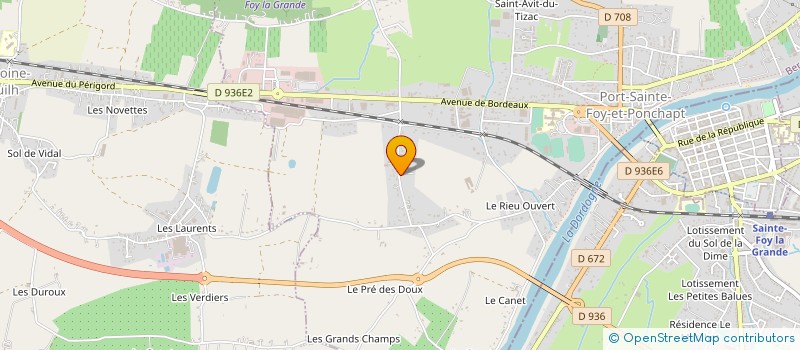localisation de l'entreprise SOCIETE DORDELEC à PORT-SAINTE-FOY-ET-PONCHAPT