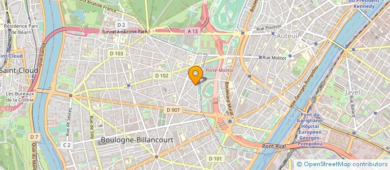 localisation de l'entreprise SOCIETE DORKEN à BOULOGNE-BILLANCOURT
