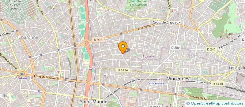 localisation de l'entreprise SOCIETE DOUBLE HELICE à MONTREUIL