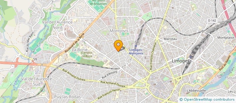 localisation de l'entreprise SOCIETE DOUMINGE à LIMOGES