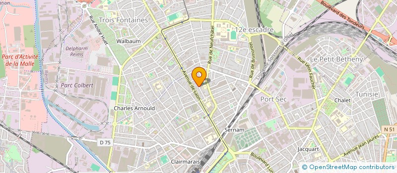 localisation de l'entreprise SOCIETE DPLC à REIMS