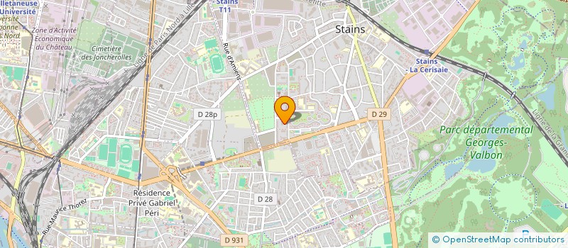 localisation de l'entreprise SOCIETE DREAM TOUR  STAINS