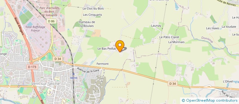 localisation de l'entreprise SOCIETE DTF  VERN-SUR-SEICHE