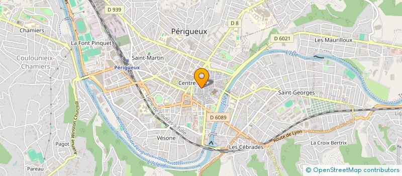 localisation de l'entreprise SOCIETE DU 1 PLACE DE L'HOTEL DE VILLE à PERIGUEUX