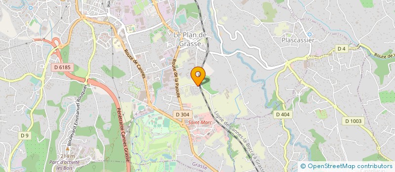 localisation de l'entreprise SOCIETE DU 6 AV MATHIAS DUVAL  GRASSE