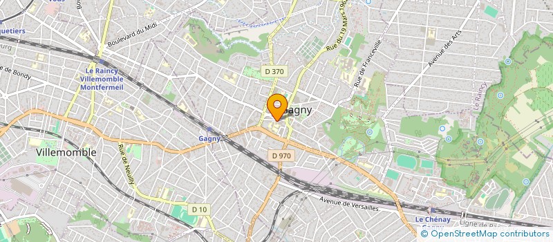 localisation de l'entreprise SOCIETE DU BAR DU CENTRE à GAGNY