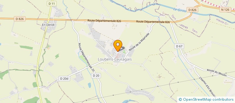 localisation de l'entreprise SOCIETE DU BATIMENT DU LAURAGAIS à PRUNET