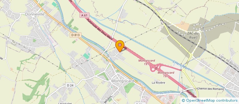 localisation de l'entreprise SOCIETE DU BATIMENT LOUSADA  MONTGISCARD