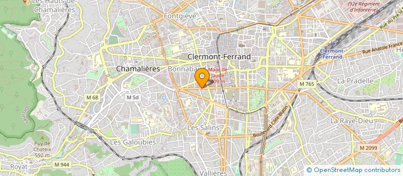 localisation de l'entreprise SOCIETE DU BIEN ANCIEN CLERMONTOIS à CLERMONT-FERRAND