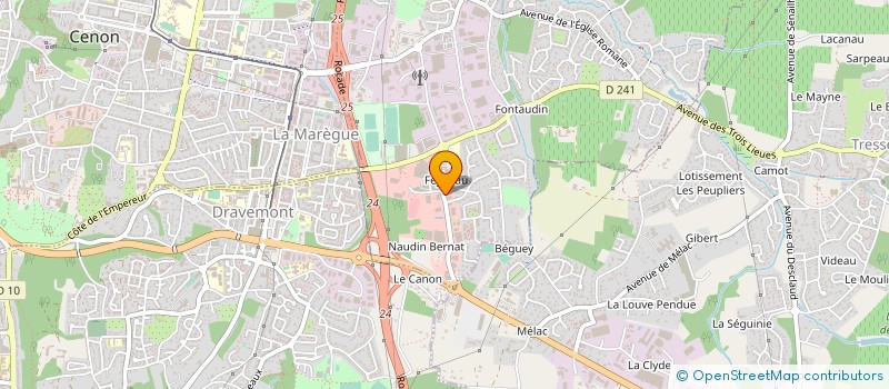 localisation de l'entreprise SOCIETE DU BOIS ROUDET  BEYCHAC-ET-CAILLAU