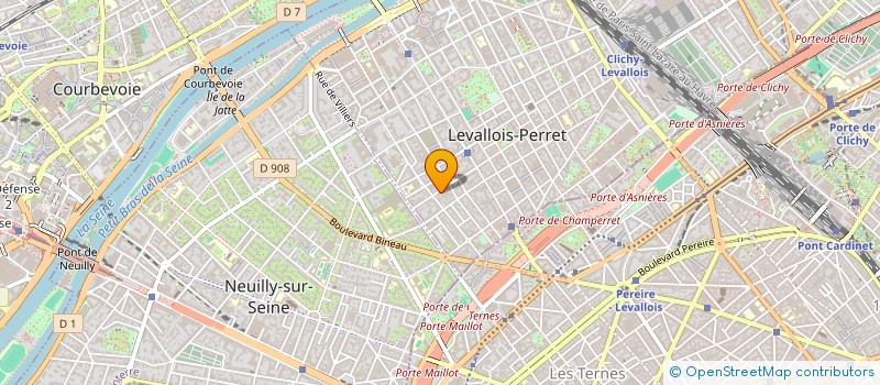 localisation de l'entreprise SOCIETE DU BOWLING MONTPARNASSE à LEVALLOIS-PERRET