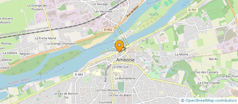 localisation de l'entreprise SOCIETE DU CAFE LES SPORTS  AMBOISE