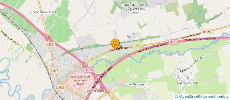 localisation de l'entreprise SOCIETE DU CHATEAU DE SURVILLE  SAINT-GATIEN-DES-BOIS