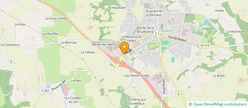localisation de l'entreprise SOCIETE DU CREMATORIUM D'ALLAIRE à ALLAIRE