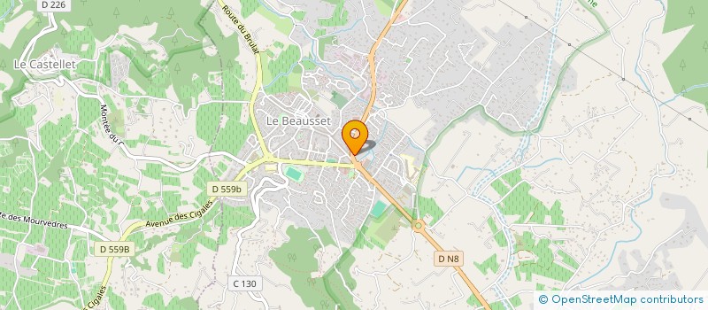 localisation de l'entreprise SOCIETE DU DOCTEUR CHARLES  LE BEAUSSET