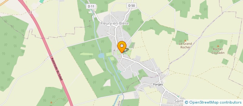 localisation de l'entreprise SOCIETE DU DOMAINE DE FLEURY-EN-BIERE à FLEURY-EN-BIERE