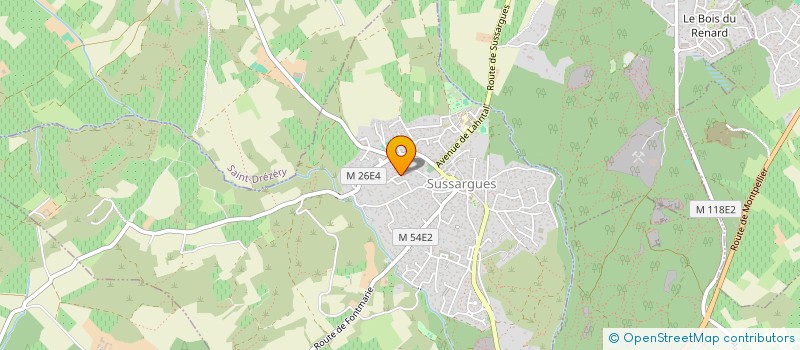 localisation de l'entreprise SOCIETE DU DOMAINE DE SAINT JEAN DE L ARBOUSIER  SUSSARGUES