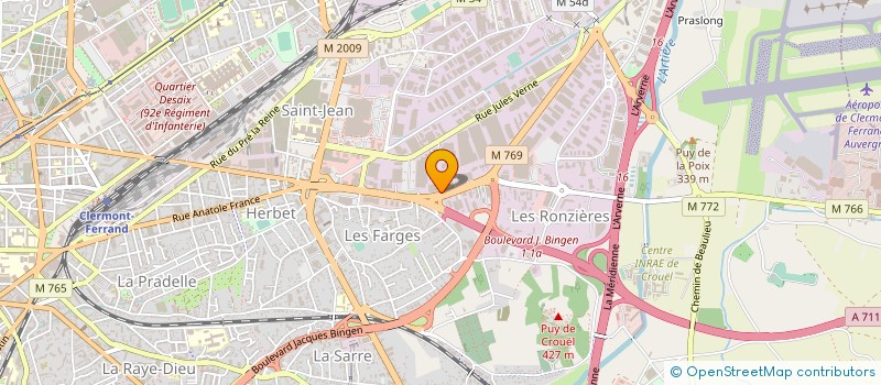 localisation de l'entreprise SOCIETE DU GARAGE DUGAT  CLERMONT-FERRAND