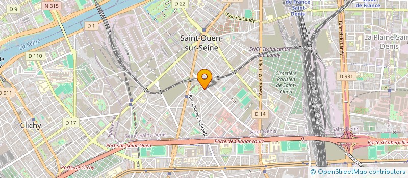 localisation de l'entreprise SOCIETE DU GARAGE QUINET à SAINT-OUEN-SUR-SEINE