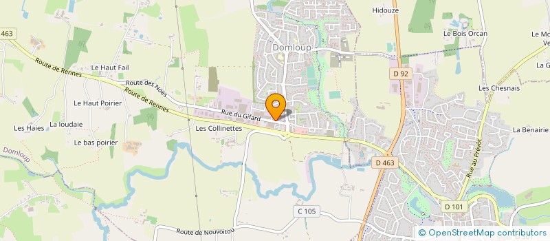 localisation de l'entreprise SOCIETE DU GIFARD  DOMLOUP