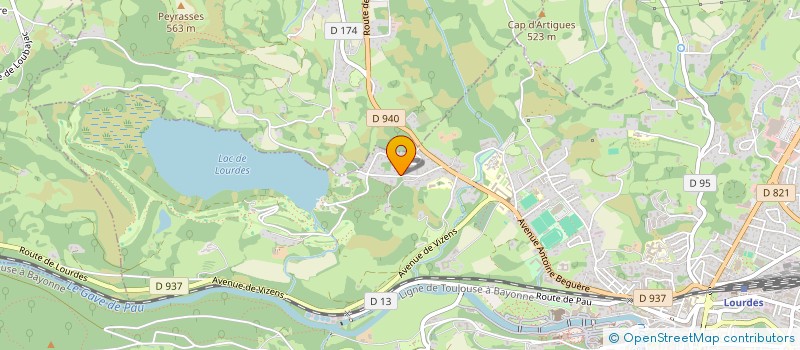 localisation de l'entreprise SOCIETE DU GOLF DE LOURDES  LOURDES