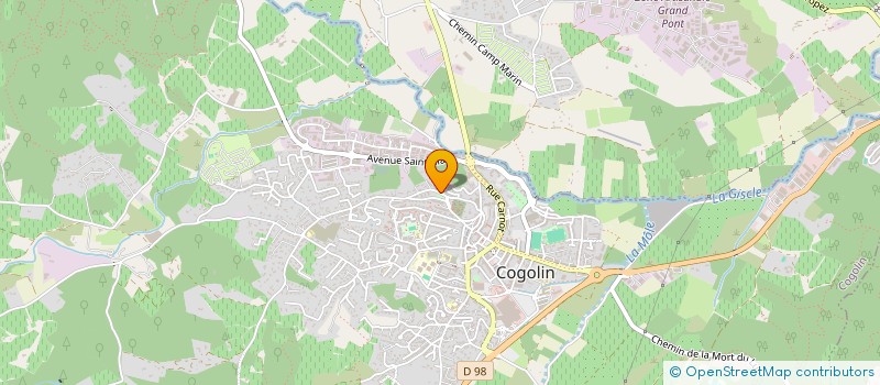 localisation de l'entreprise SOCIETE DU GRAND PONT  COGOLIN