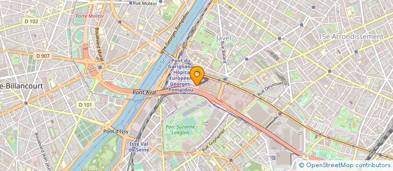 localisation de l'entreprise SOCIETE DU HAUT DEBIT  PARIS 15