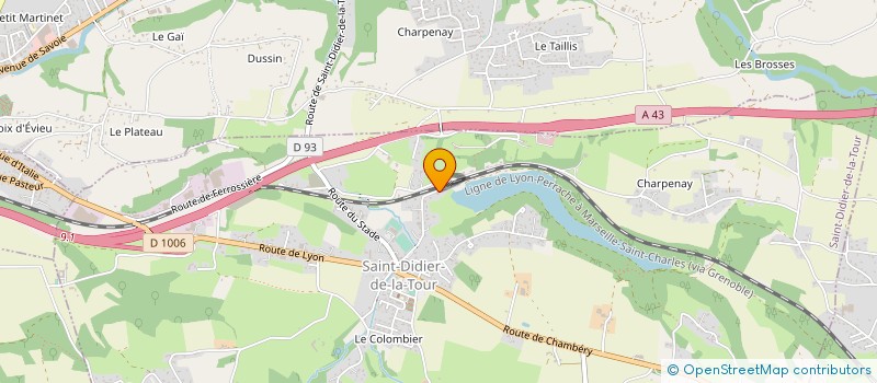 localisation de l'entreprise SOCIETE DU LAC  SAINT-DIDIER-DE-LA-TOUR