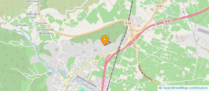 localisation de l'entreprise SOCIETE DU LIEUDIT BAUMON à CUERS
