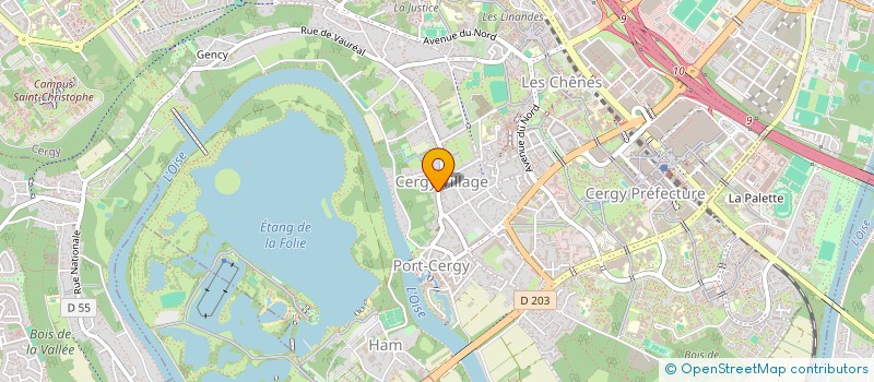 localisation de l'entreprise SOCIETE DU MANSENG  CERGY