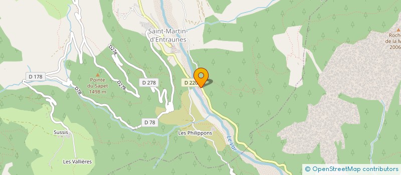 localisation de l'entreprise SOCIETE DU MERCANTOUR DE CONSTRUCTION  SAINT MARTIN D'ENTRAUNES