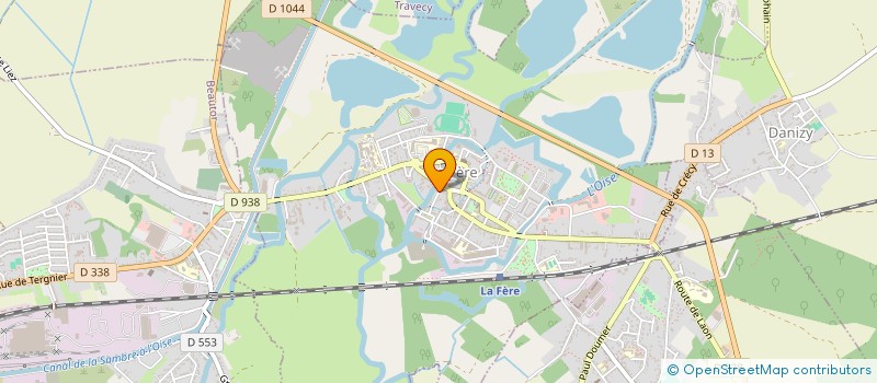 localisation de l'entreprise SOCIETE DU MOULIN à LA FERE