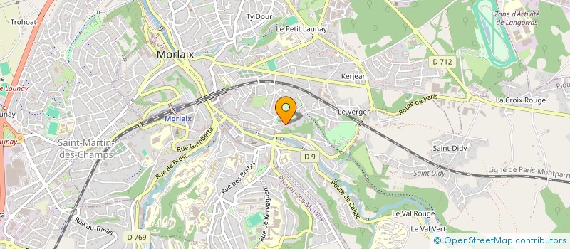 localisation de l'entreprise SOCIETE DU MOULIN  MORLAIX