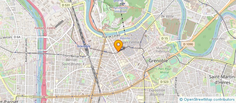 localisation de l'entreprise SOCIETE DU PALAIS DE LA BIERE à GRENOBLE