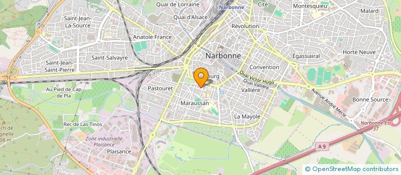 localisation de l'entreprise SOCIETE DU PARADIS  NARBONNE