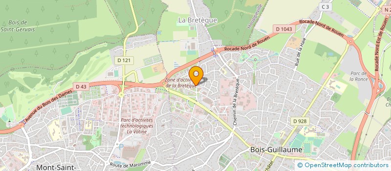 localisation de l'entreprise SOCIETE DU PARC EOLIEN DU SUROUET à BOIS-GUILLAUME