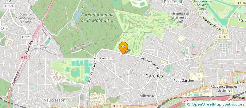 localisation de l'entreprise SOCIETE DU PARC MONTANA à VAUCRESSON