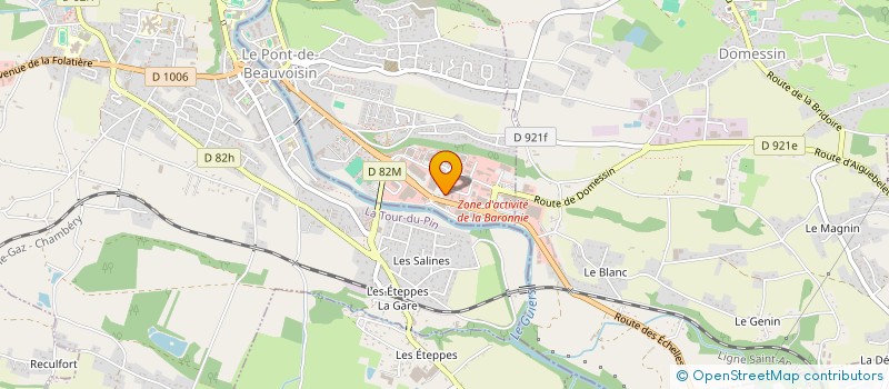 localisation de l'entreprise SOCIETE DU PONT  LE PONT-DE-BEAUVOISIN