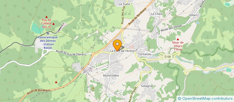 localisation de l'entreprise SOCIETE DU PUY DE DOME  ORCINES