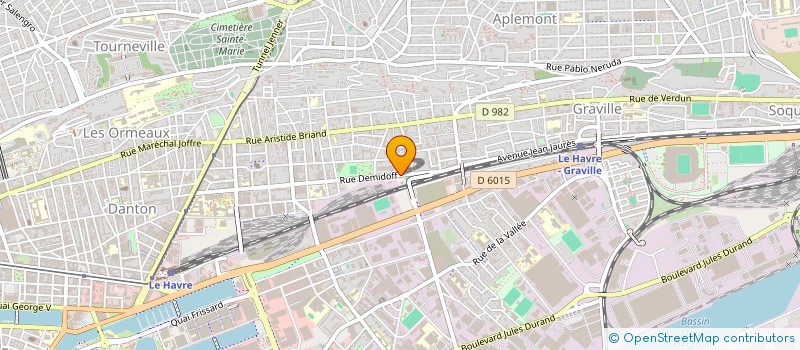 localisation de l'entreprise SOCIETE DU RESEAU BIOMASSE DE GRAVENCHON à LE HAVRE