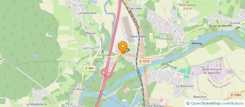 localisation de l'entreprise SOCIETE DU ROTIN FILE GAUDE ET COMPAGNIE à PONT-D'AIN