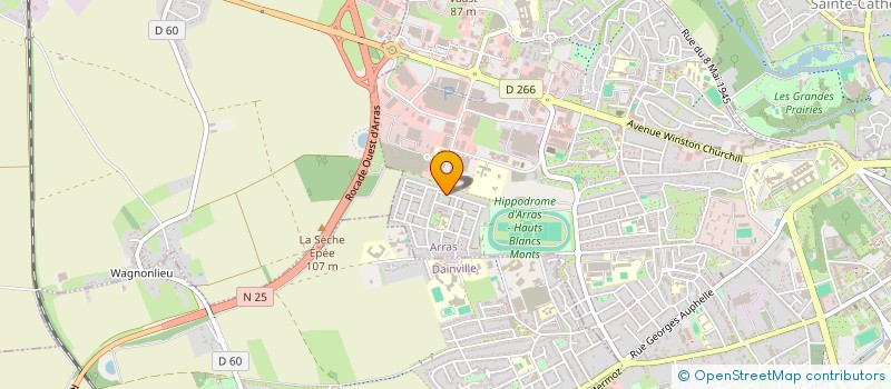 localisation de l'entreprise SOCIETE DU SOLEIL PECOZ à ARRAS