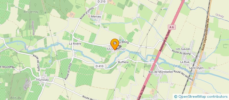 localisation de l'entreprise SOCIETE DU SOU DES ECOLES LAIQUES DE MONTBELLET  MONTBELLET